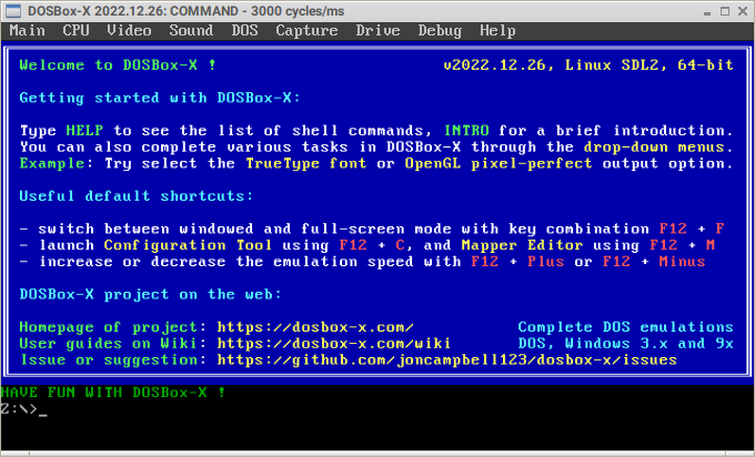 Compilar DOSBox-X en Trisquel